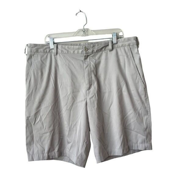 Nike Golf Shorts Mens 38 Tan Khaki Chino Dri Fit Casual Summer Golfer - Picture 1 of 12
